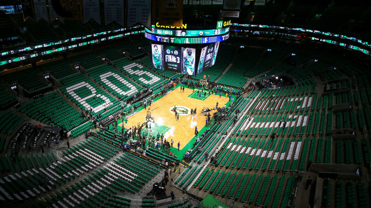 Estádio do time Boston Celtics
